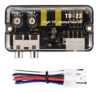 12V RCA Linje Bil Subwoofer Stereo Radio Omvandlare Högtalare Hög Till Låg Bil Ljudförstärkare Impedansomvandlare Biltillbehör