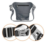Ny utomhus nylon multifunktionell sportficka resväska axelväska ridficka grey