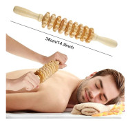 Trä Lymfdränage Anti-Cellulit Kropps- och Skulpteringsmassage Maderoterapi Colombiansk Träterapi Verktygsset för Män Kvinnor~01223