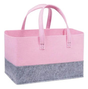 Filtväska Handväska GRÅ&ROSA Grey&Pink