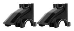 2 st RC-bil Växellåda Hus Ersättning för TRAXXAS 1/5 RC-bil Aluminiumlegering Fram Bak Universal Differential Cover Svart