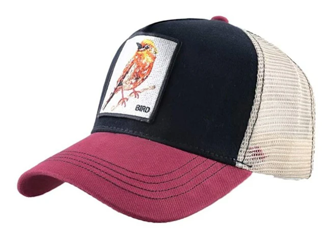Unisex Djur Mesh Trucker Hat Snapback Broderad Patch Ba E