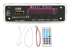 DC12V Bluetooth 5.0 Avkodningskort Stöd SD-kort USB FM AUX Bluetooth Inspelning Samtal Tillbaka MP3 Avkodningskort Modul Svart