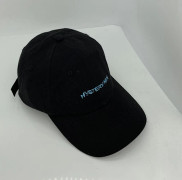 SAYTAY Hat Dam Bomull Enkelt Litet Bokstav Broderi Mjuk Topp Casual Wild Baseball Cap Män (Svart)
