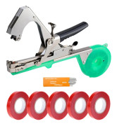 Tapetool Tapener + 10 Rullar Tejp Set för Grönsaker, Vindruvor, Tomater, Gurkor, Paprika, Blommor