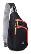 Crossbody bröstväskor Sport Flaska Bagpack SVART black