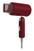 Electric blowing hair dryer folding negative ion retro blow drier 1200w for hair low radiation children's general for home Burgundy