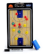 Taktiktavla med tillbehör Whiteboard-Marker-Pen/Magneter, Dubbelsidig Magnetisk Tavla Taktiktavla Coach Tavla Träningsbräda, Olika sporter