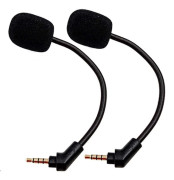 2025 Senaste Modell 2st Hörlursmikrofon Brusreducering Avtagbar Flexibel 3.5mm Headset Mikrofon Ersättning För Kingston Hyperx Cloud F