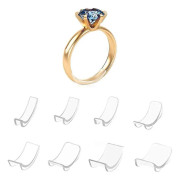 16 st Ringstorleksjusterare, 8 Storlekar Ringjusterare Ringstorleksreducerare