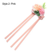 Brud handled Blomma Hand Blommor ROSA STYLE2 Pink Style2