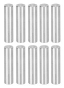 10 st runda axlar 4100‑0006‑0025 rostfritt stål Φ6mm kompatibla med TETRIX-robotar