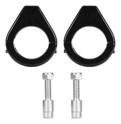 Motorcykelblinkersfäste i aluminiumlegering 41 mm Gaffelklämmor Svart