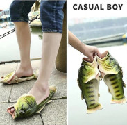 Fisktofflor Strandsandaler Halkfria Sandaler Kreativa Fisktofflor Herr Och Dam Casual Sko Pink EU32*33