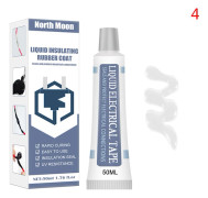 Flytande isoleringstejp Reparation Gummi Elektrisk Wire Cable Coat Svart 50ML