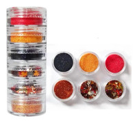2Pack Holographic Nail Art Glitter Glitter Höstpaljetter 1 1 1
