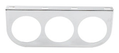 52mm 2 Tum Trippel Instrumentpanel Mätarhållare Bilinstrumentbräda Fäste Skal Silver Järn