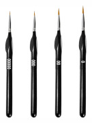 A set of 4 fine-bristled brushes, suitable for acrylic paint and paint by numbers.