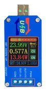 Justerbar USB Spänningsregulator 5V till 12V Realtids Strömövervakning
