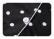 Kvinnors långärmade sovkläder, knäppt mjuk pyjamas set Black L
