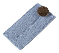 Jeans Midjeförlängare, Midjebandsförlängare, Elastisk Midjeförlängare Stark Justerbar Byxknapp för Byxor, Jeans, Trousers och Kjol, Svart