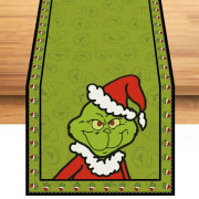 Grinchmas Bordlöpare Glad Jul Whoville Vintersemesterfest Heminredning Style 1