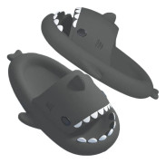 WJ Roliga Hajtofflor för Bad Duschsäker Utomhus Par Sommarsandaler för Män Kvinnor 2-dark gray 21.5~23.0 cm
