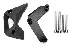 CNC Aluminiumlegering Motor Stator Kåpa Crash Pad Skydd Passar Kawasaki Z1000 11-17 (Svart)