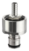 Flaskfyllning med kolsyrad cap med 5/16" hulling frånkopplingstyp CO2-koppling till Carbonate Soda Beer Juice Keg Fitting