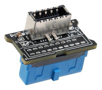 Datorhuvudkort Usb 3.0 19pin Till 3.1 Typ-c Panel Er Typ-e Adapter 20 Till 19 Pin Expans