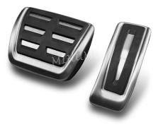 För 2019-2023 Porsche Macan S Turbo Gts Tillbehör Ingen Borrning Stål Gas Broms Accelerator Pedal Pad Skydd