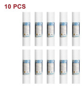 Vattenrenare 10 tum 1 mikron PP bomullsfilterpatron universell kökskran vatten hushållspre 10PCS