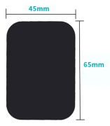 5 st Metallplatta Klistermärke Svart Skiva Järnplåt för kompatibel med Magnetisk Telefonhållare Dubbelsidig Självhäftande Fäste 35mm 40mm 45mm 50mm 5pcs 45x65mm