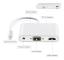 Lightning till HDMI/VGA-adapter med ljud