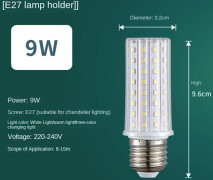 Majslampa LED Majslampa E27-9W E27-9W E27-9W