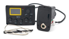 Gitarr Pickup Piezo Pickup 4-bands Förförstärkare EQ Equalizer Piezo Digital Stämapparat Pickup med LCD-skärm för Akustisk Gitarr