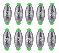 10-delars delad sänke fiskesänke vikt tackel kit i 5 storlekar