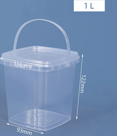 280ML/500ML/1L/2L plasthink med lock och handtag Storge Co 1000ml