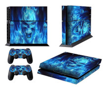 Stilfullt vinylklistermärke för Playstation 4-konsol, personligt dekal-skin med starkt lim och matt finish, helkroppsfärg (FMY)