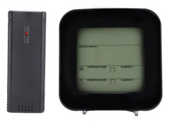 Trådlös väderstation inomhus utomhus termohygrometer elektronisk digital klocka TS‑73