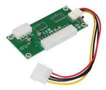 Dual PSU Riser Card 24PIN till 4PIN Strömförsörjning Startkort Adapter ADD2psu Sladdomvandlare För BTC Miner Mining