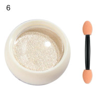 2g Mirror Effect Nail Aurora Powder Persistent With Brush Solid Chrome Manicure Art Decorations Rubbing Dust For Female 6
