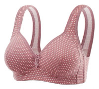 Trådlös BH för kvinnor, heltäckande BH utan bygel för kvinnor rosa pink 46/105BC