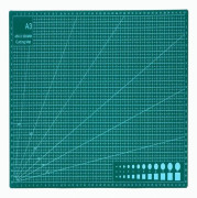 A3 Självläkande skärmattor - Dubbelsidig halkfri yta - Självläkande kvalitet - Skärmatta för hantverk, tyg, quiltning, sömnad, scrapbooking