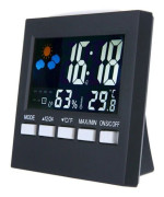 Digital Thermometer Hygrometer Humidity Temperature Indoor Outdoor Alarm Watch-
