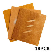 6/18 st Brödformat presentpapper, roliga realistiska baguetter och toast-designer för presentförpackning (FMY) 18 Sheets