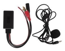 Bil Bluetooth 5.0 Trådlös Modul med 1.5m Kabel Handsfree Mikrofon för Clarion 2RCA Ljudport