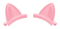Fashionabla silikonkattöron, silikontillbehör för anpassning av hörlurar med stil, hörlurstillägg Pink