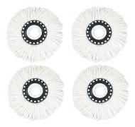 Runt Ersättnings 360° Roterande Mopphuvud Rengöring Golvhandduk Tillbehör Mikrofiber 16mm Moppduk Ersättning Rengöringsverktyg