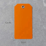 100 st 6x12cm Vattentäta fraktsedlar i plast med metallöljetter - Rivtåliga PVC-etiketter för inventering, färgkodning